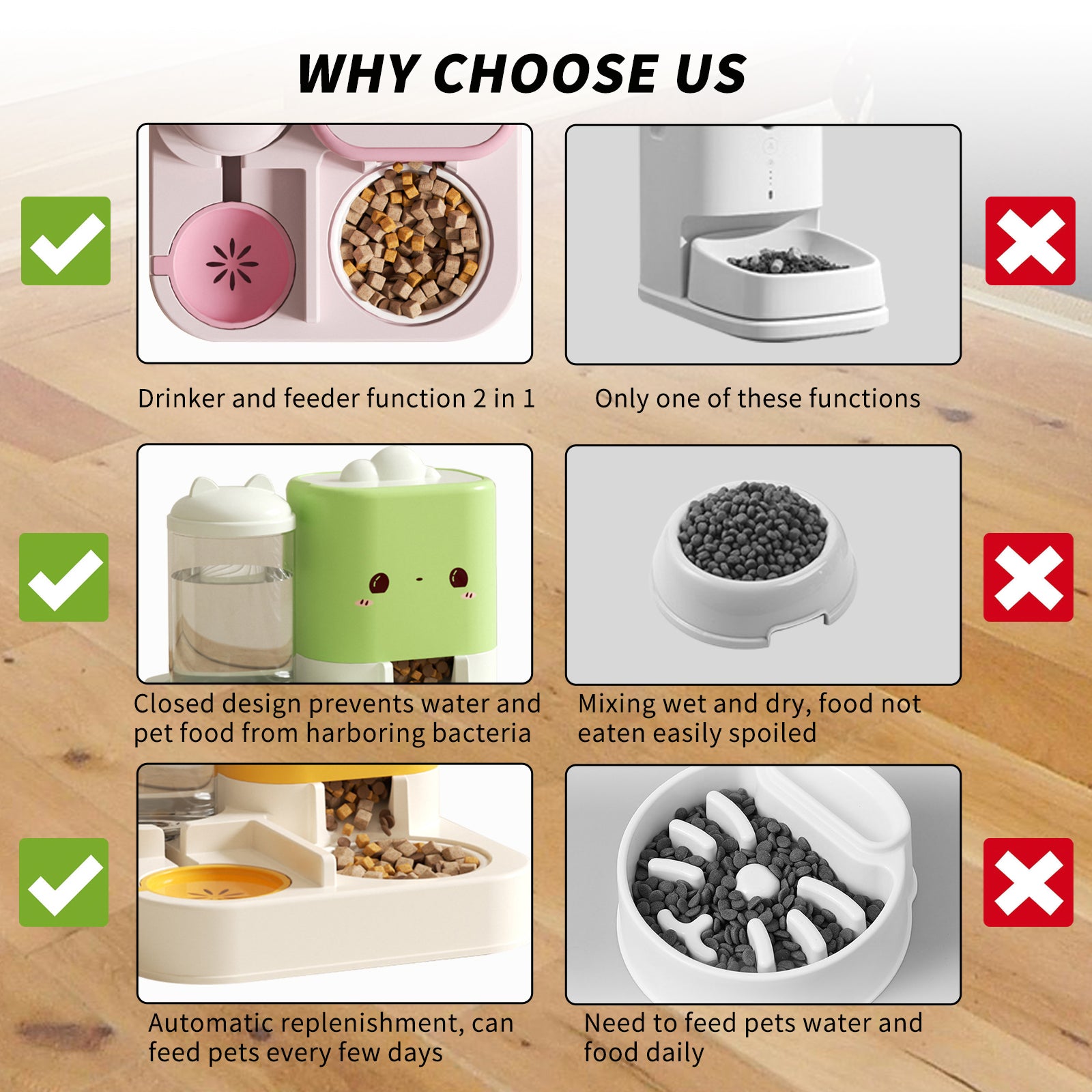 Gamelle 2-en-1 Nuage Oreilles Chat – Hydratation & Repas Sans Effort