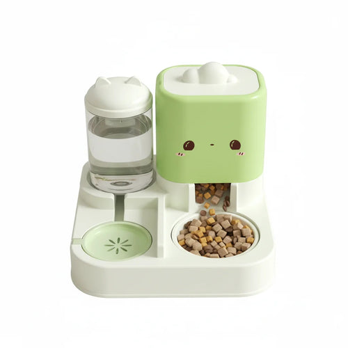 Gamelle 2-en-1 Nuage Oreilles Chat – Hydratation & Repas Sans Effort